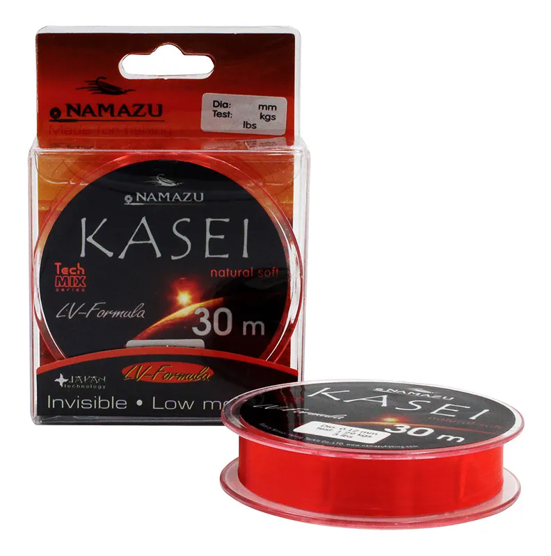 Леска Namazu "Kasei", L-30 м, d-0,14 мм, test-1,72 кг, красный/10/