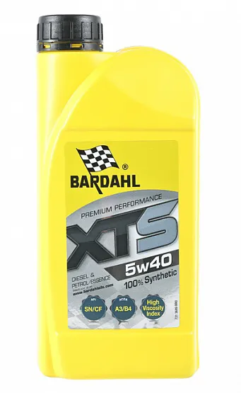 ЧЗ Масло моторное 5W-40 XTS A3/B4, API SN/CF 1L (синт. моторное масло) BARDAHL