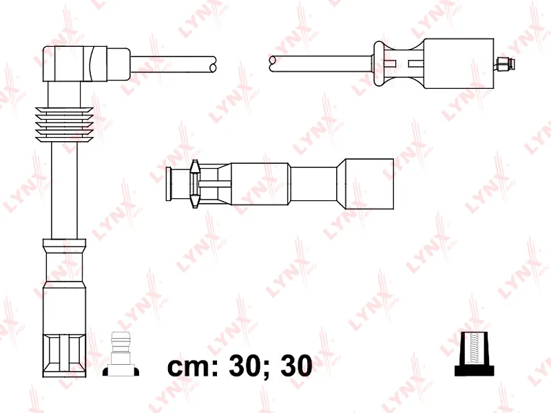 Провода высоковольтные AUDI A4 1,8 95-00, VW Passat 1,8 95-00