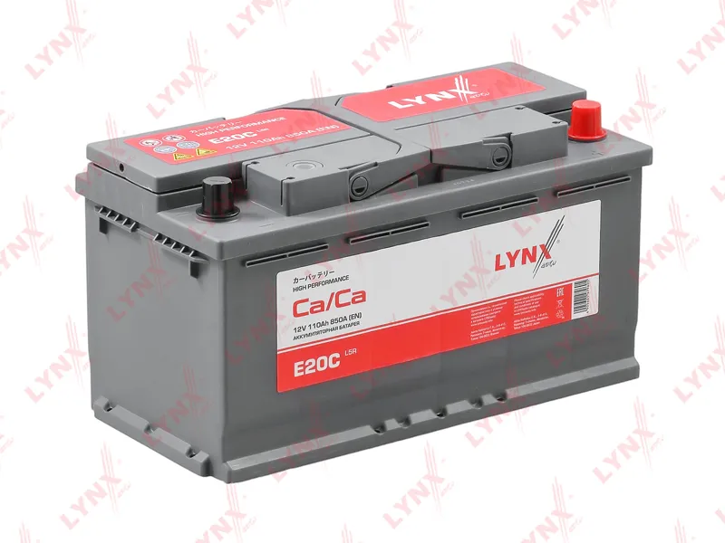 E20C Аккумулятор 110 Ah, 850 A, обратная LYNXauto