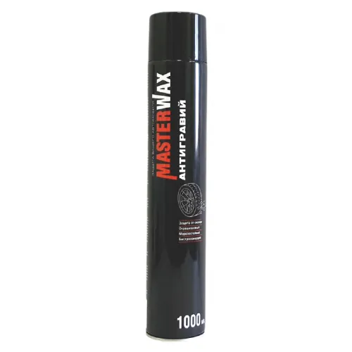 Антигравий алкидно-уретановый MasterWax аэрозоль 1000 мл серый