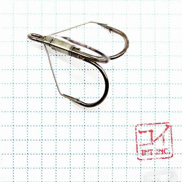 Крючок KOI "WEEDLESS TREBLE HOOK ", размер 1/0 (INT), цвет BN, тройник незацепляйка (5 шт.)/20/