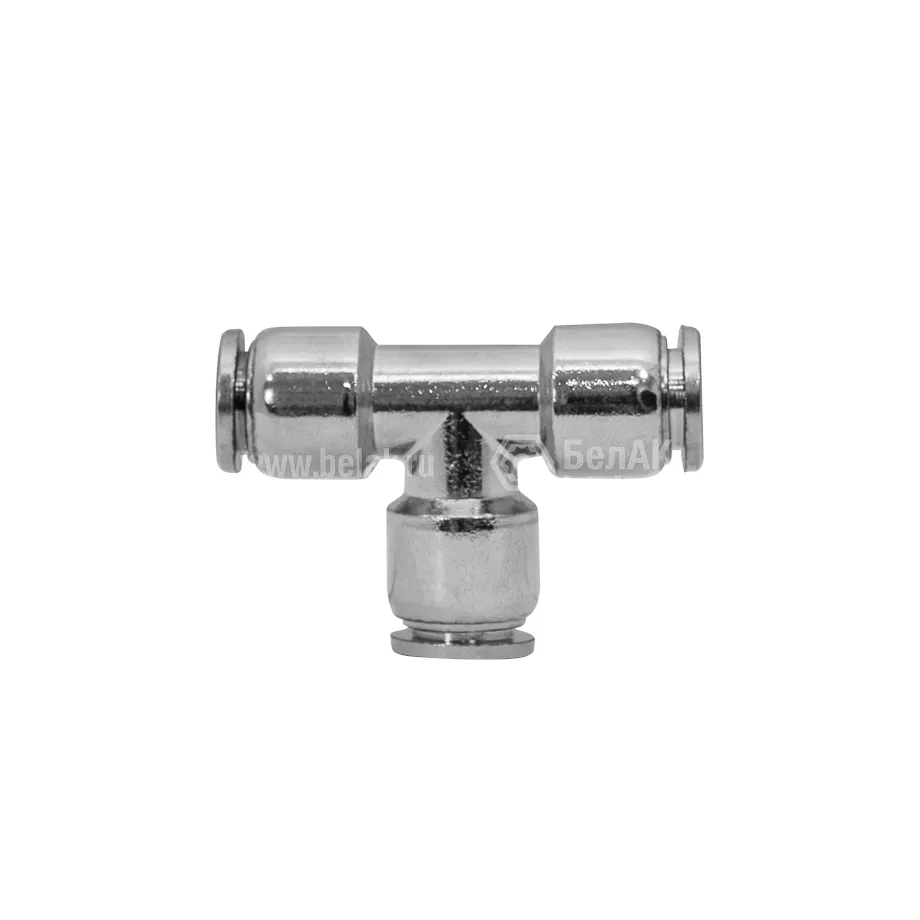 Фитинг соединитель металлический тройник d10 мм/30 БАК90360 