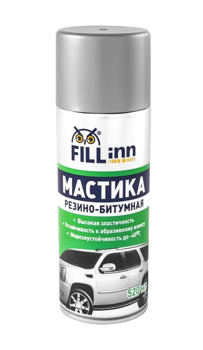 FL019 Мастика резино-битумная (аэрозоль), 520 мл