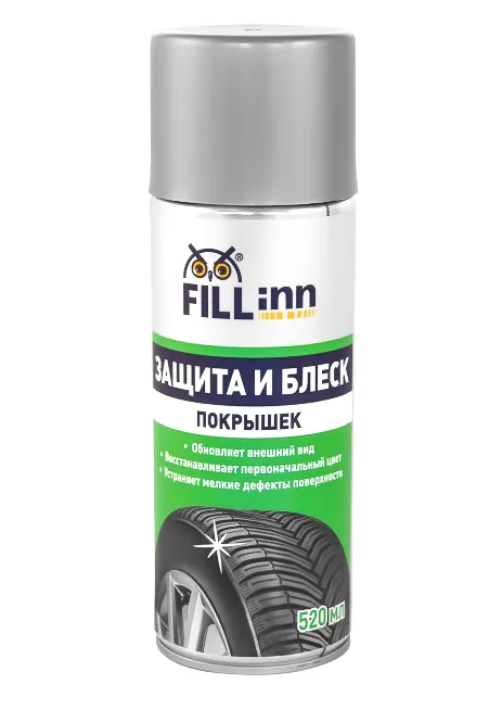 FL064 Защита и блеск покрышек, 520 мл (аэрозоль)