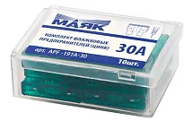Предохранители флажковые цинк 30А (10шт., box)