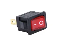 Клавиша 12V 15А Mini красная с подсветкой  (3конт.) ON-OFF  Nord YADA