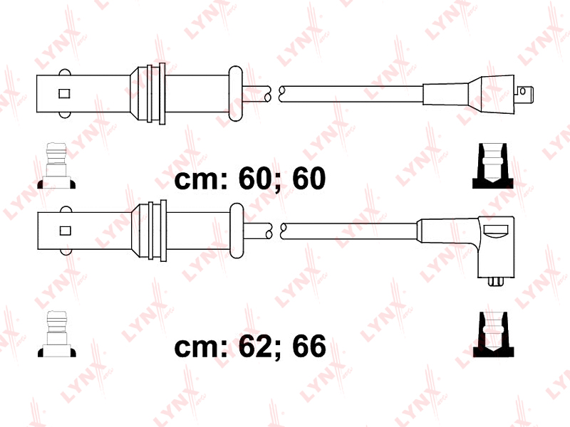 Провода высоковольтные SUBARU Forester 2,0 97-02/Impreza 1,6-2,0 92-00/Legacy 2,0-2,2 94-96
