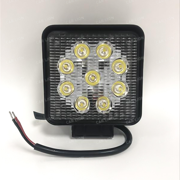 Дополнительная светодиодная фара 9CHIPS, 27W, 1890LM, 9-30V, 6000K (SPOT узкий луч 30°) WHITE (125х52х105)