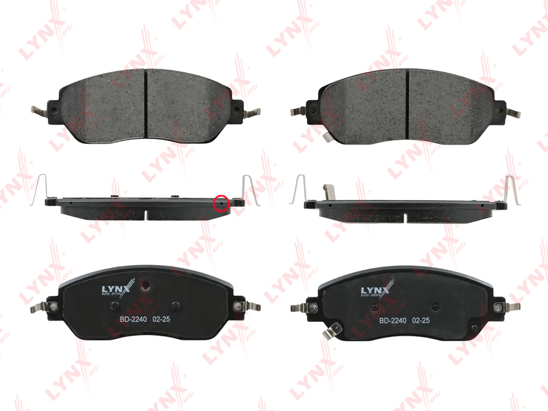 BD-2240 Колодки тормозные дисковые LYNXauto