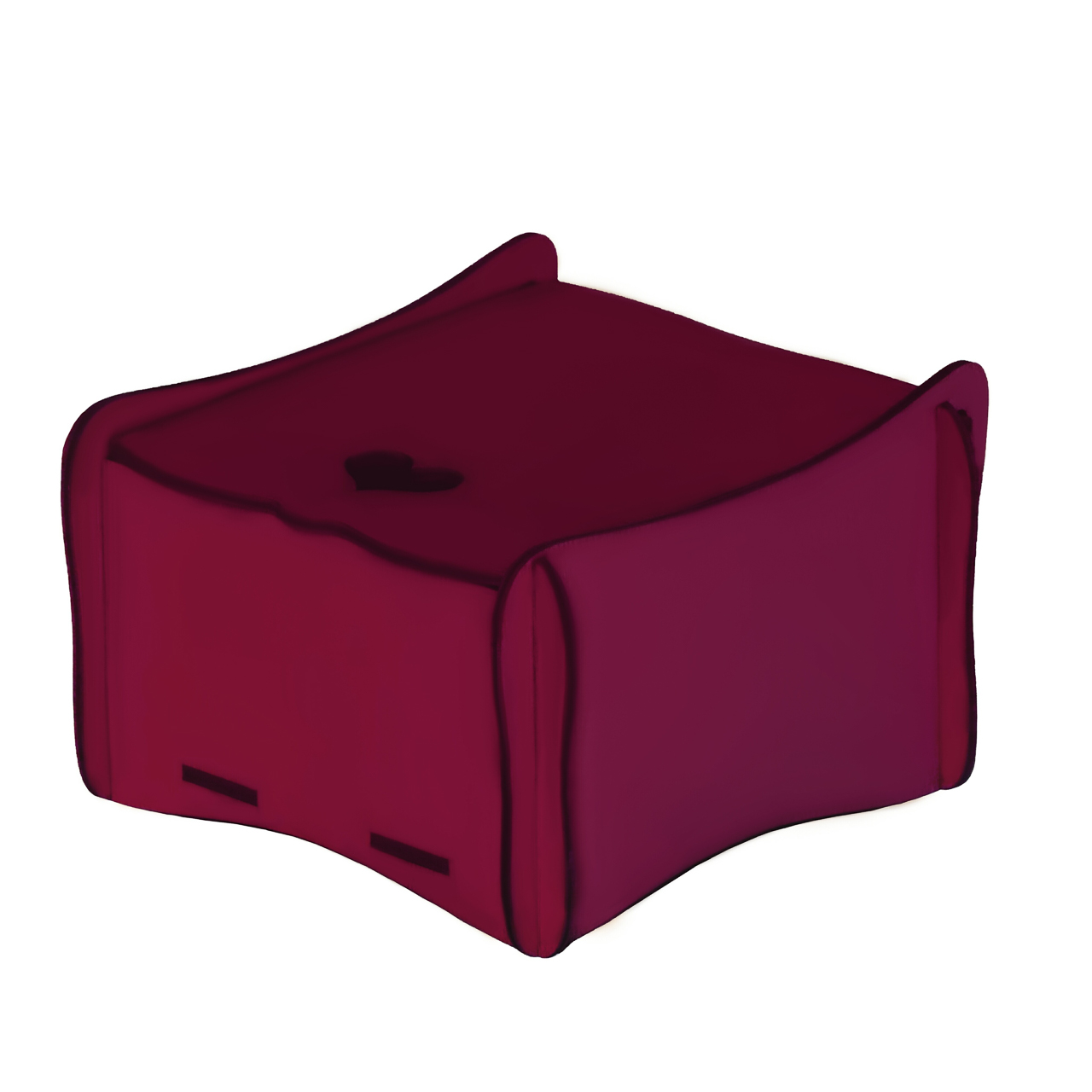 Шкатулка крылатая 130х130х100 мм, цв.бирюзовый