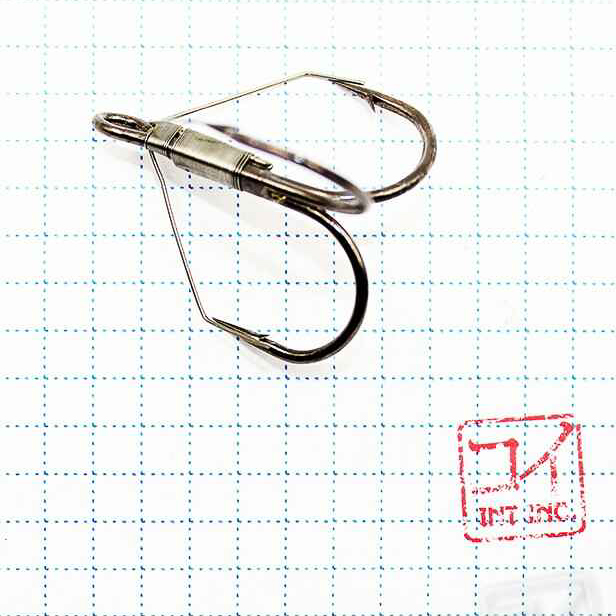 Крючок KOI "WEEDLESS DOUBLE HOOK", размер 6 (INT), цвет BN, двойник незацепляйка (5 шт.)/20/