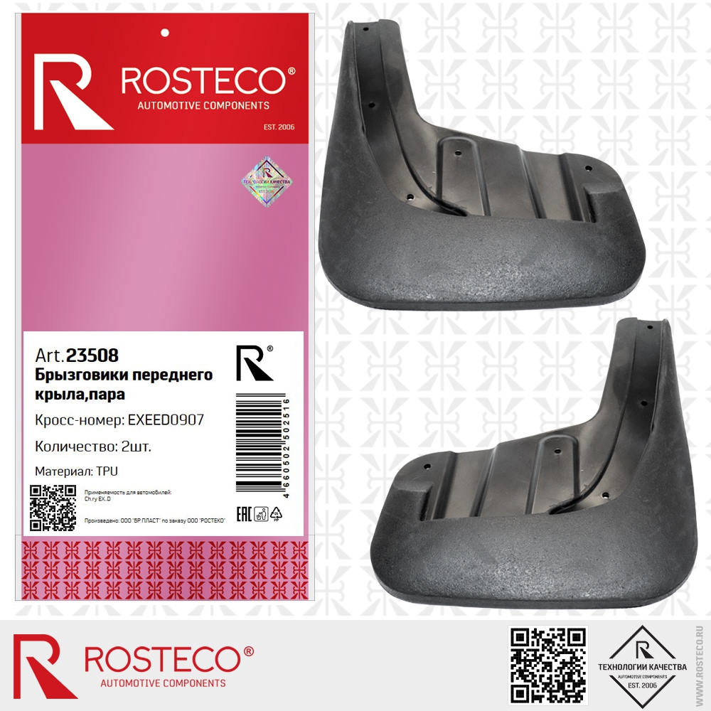 Брызговики переднего крыла пара TXL TPU