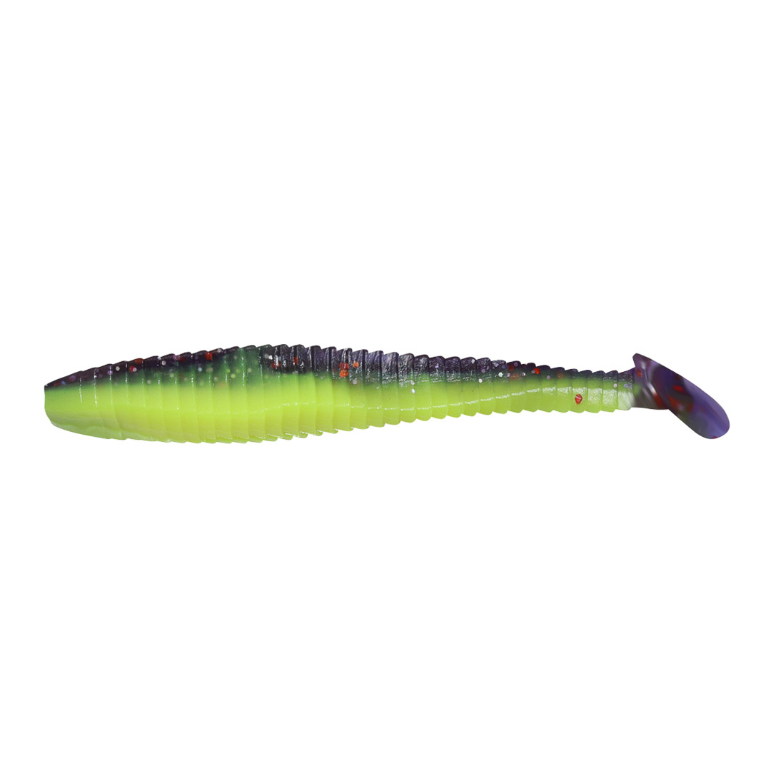 Виброхвост YAMAN PRO Flatter Shad, р.4 inch, цвет #02 - Chartreuse (уп. 5 шт.)