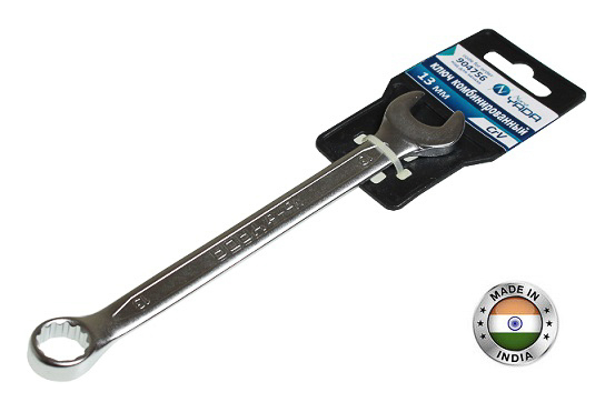 Ключ комбинированный 13 мм (CrV, холодный штамп, холдер) TM Nord YADA
