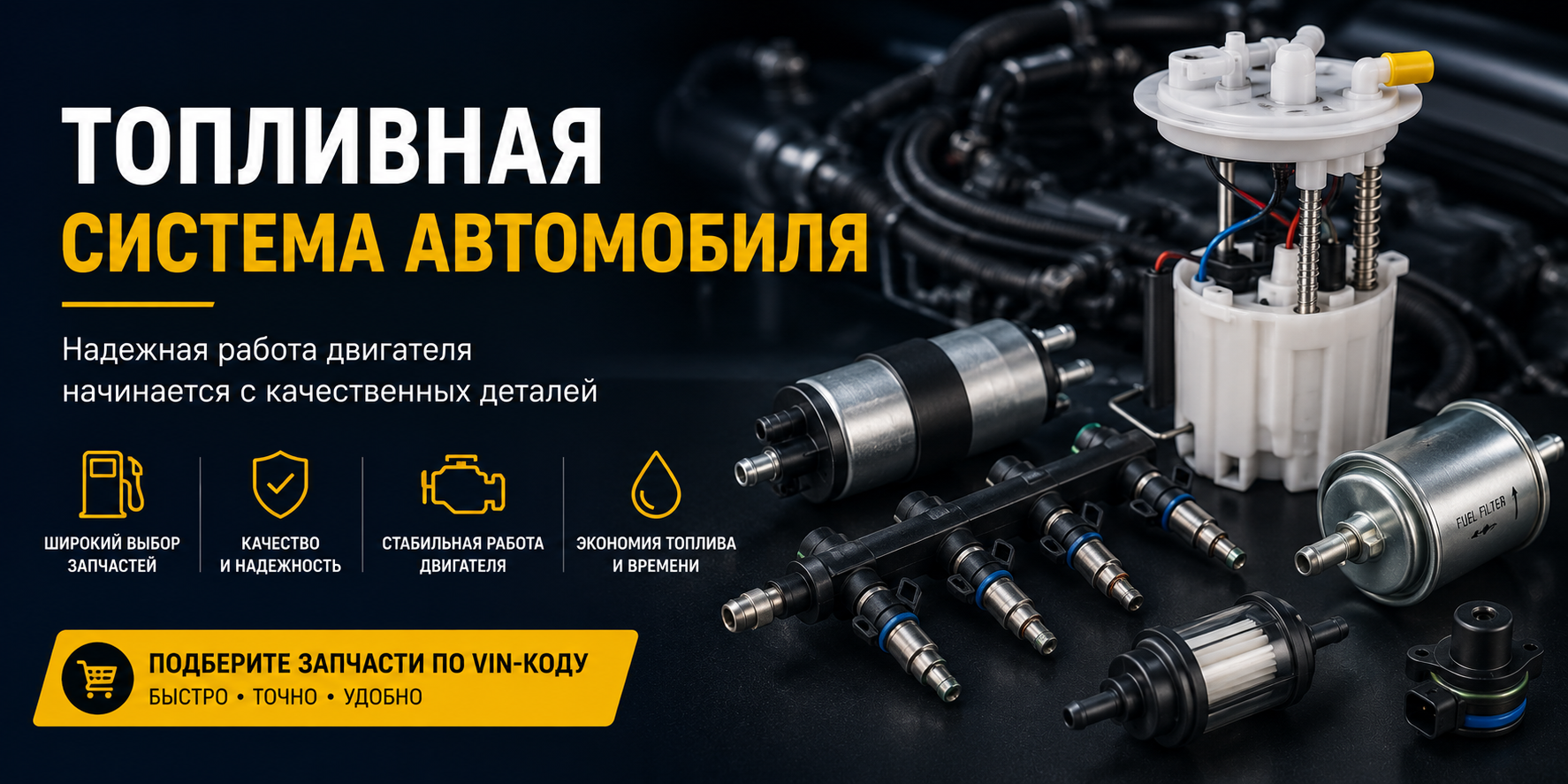 Топливная система автомобиля: как вовремя заметить неисправность и выбрать запчасти