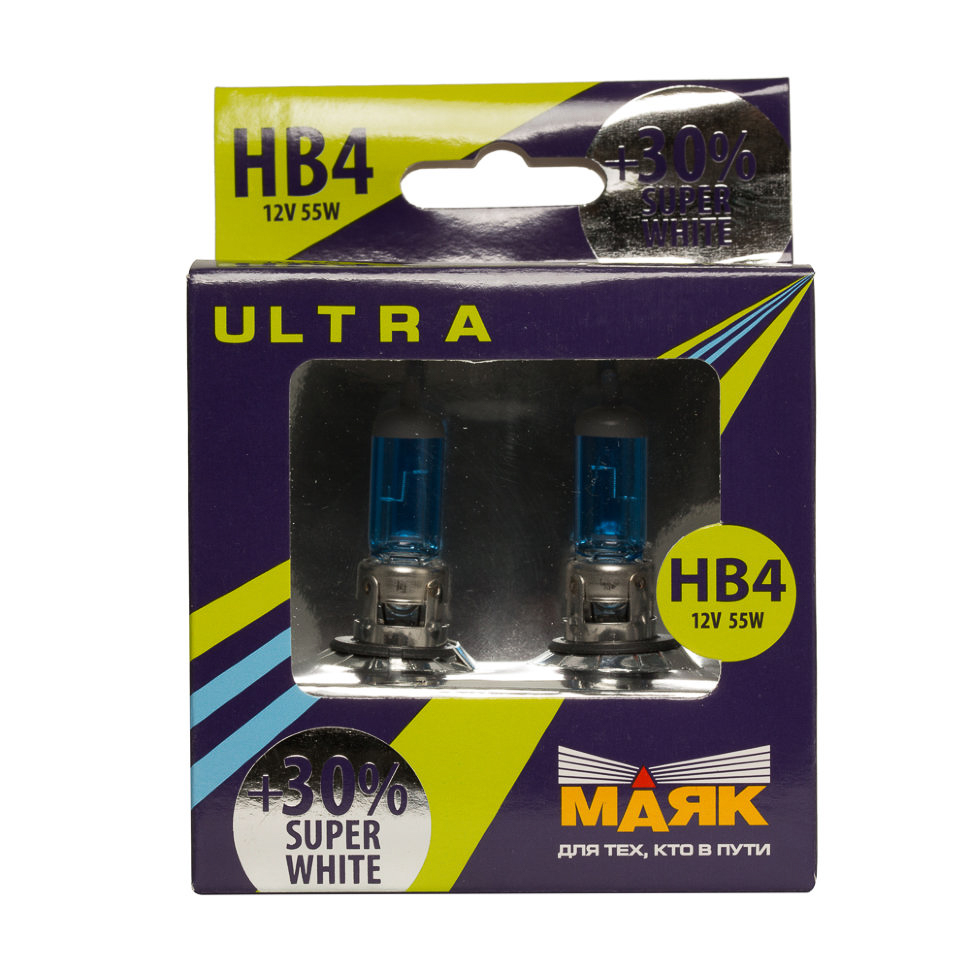 Автолампа hb4. Лампа Маяк h4 Ultra White. Лампа Маяк 12в hb4 55вт. Лампы Маяк hb4 12v 55w. Лампы Маяк н7 55w Ultra +30 super White.