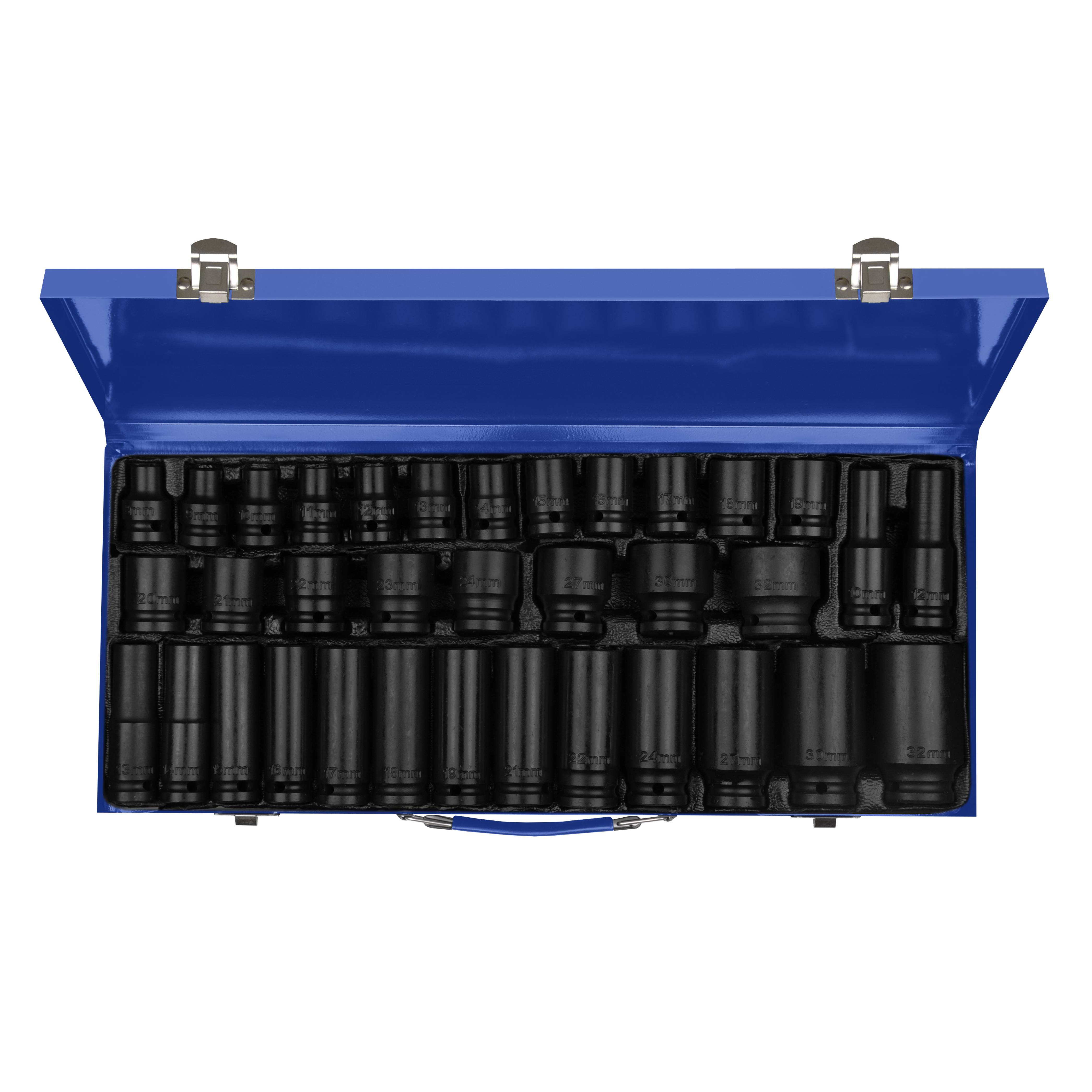 Набор ударных головок 1/2" 35 пр. (6гр., CRMO, 8-32мм)