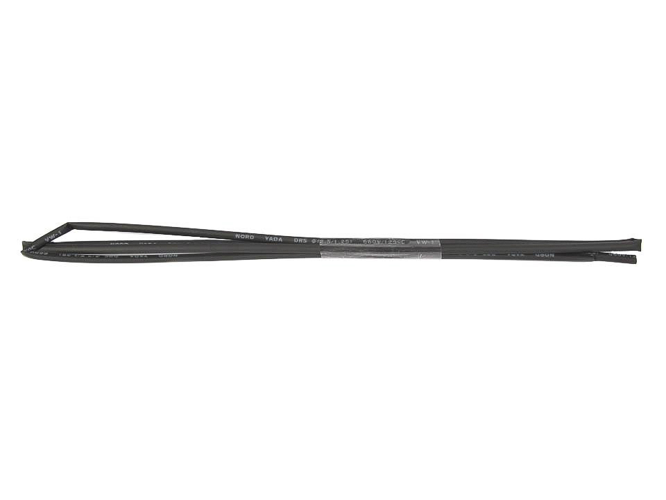 Трубка термоусадочная  2,5 мм/1,25 мм длина 1м черная TM Nord YADA
