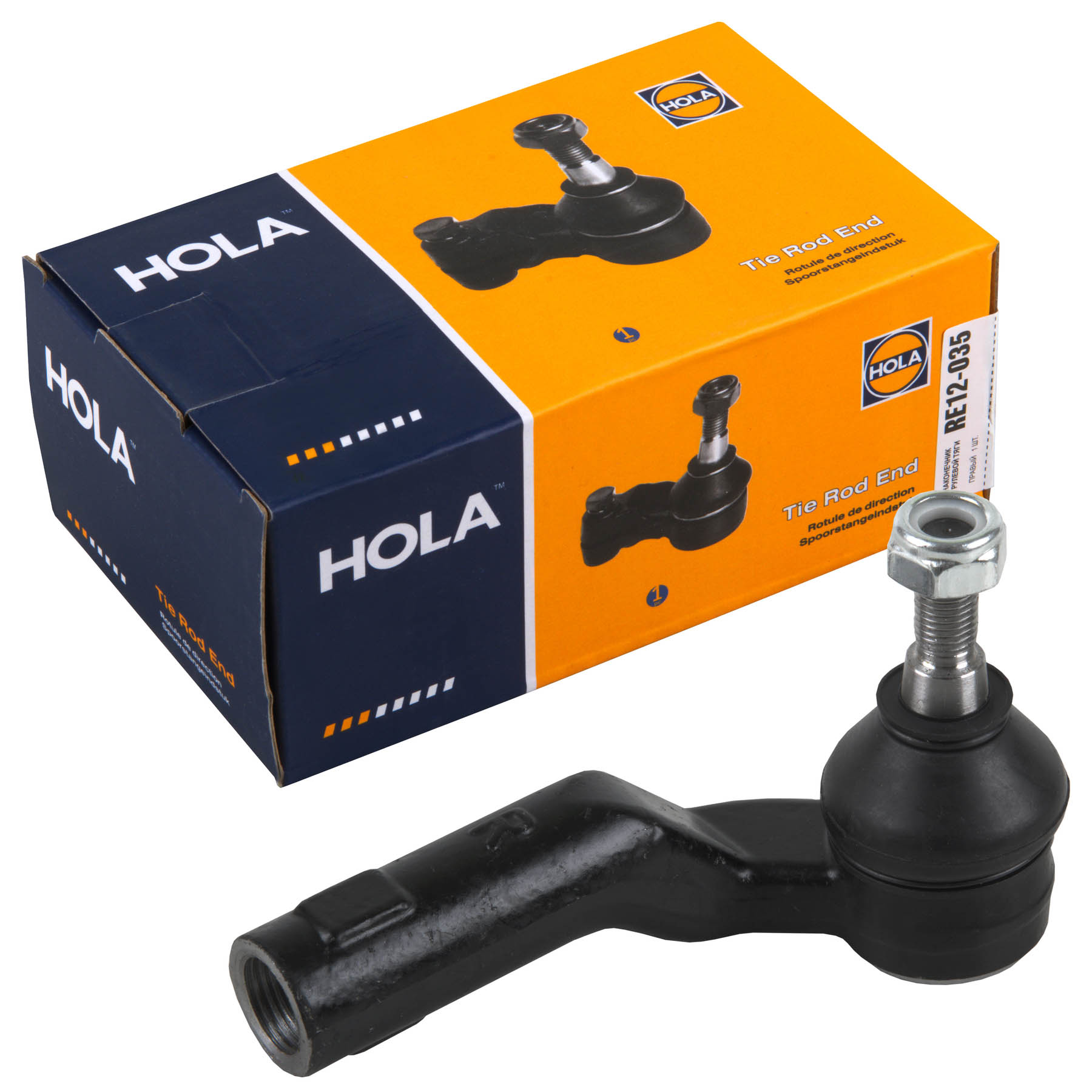 Наконечник рулевой тяги , правая, MAZDA 3 (BK) (2003-2009), 3 (BL) (2009-2013), 1 шт., HOLA, RE12-035