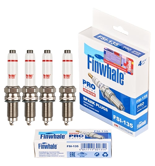 FSI135 FINWHALE Свеча зажигания IRIDIUM Rapid / Fabia III; Polo V-VI / Golf VII 04C 905 606; 04C 905 606 A