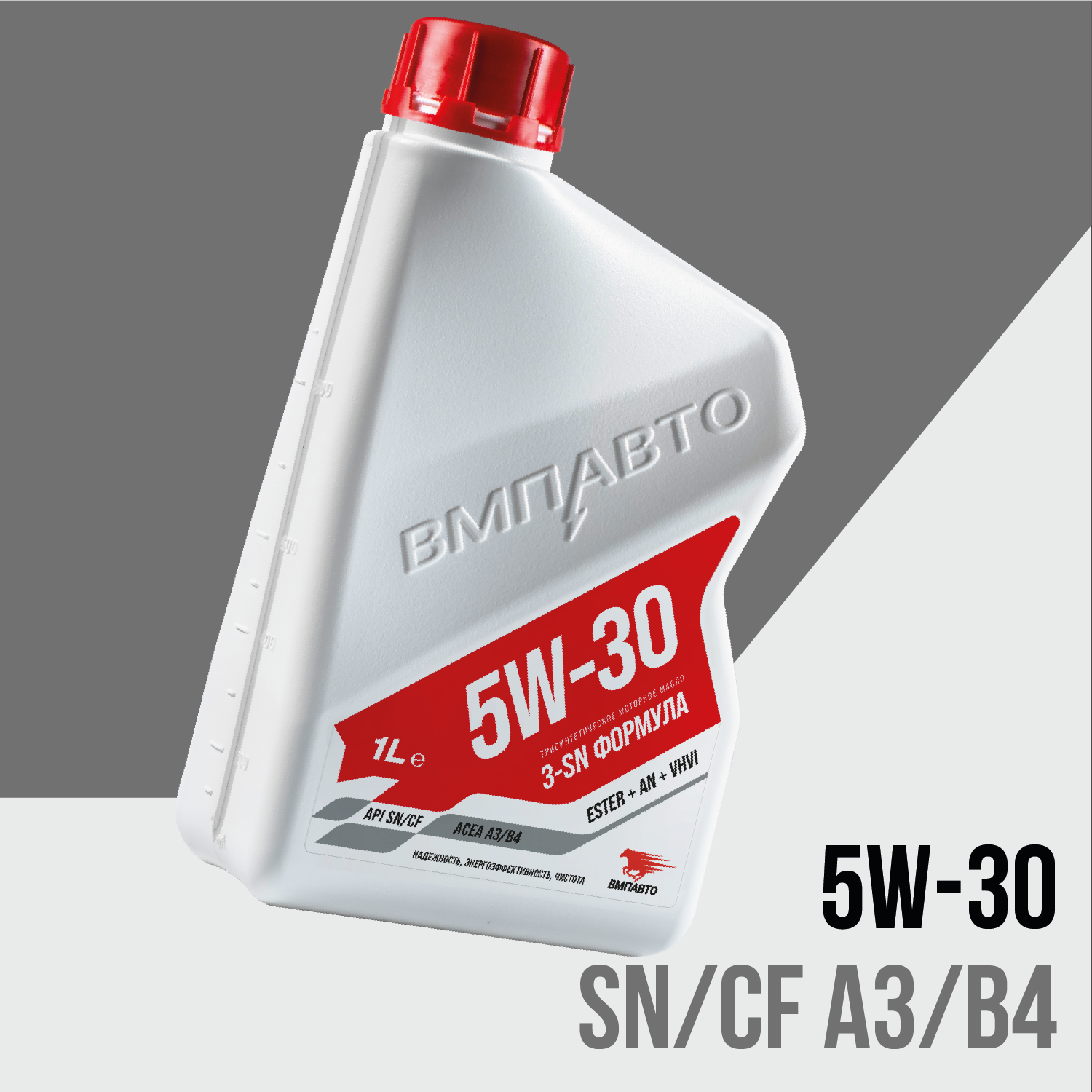 Масло моторное ВМПАВТО 3-SN 5w30 (A3/B4, SN/CF), канистра 1л