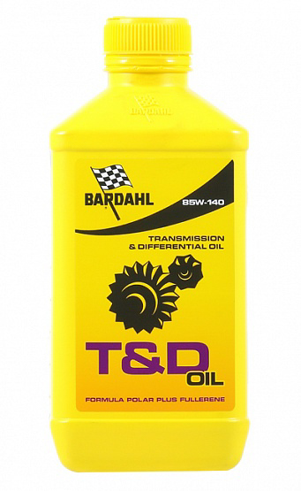 Масло трансмисионное 85W140 GL4/5 T&D OIL 1L (синт. трансмисионное масло) BARDAHL