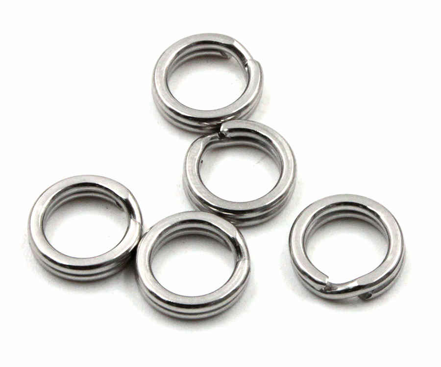 Заводное кольцо Namazu RING-A, цв. Cr, р. 10 ( d=4,3 mm), test-3,5 кг (уп.10 шт)/2000/1500/1000/3000/