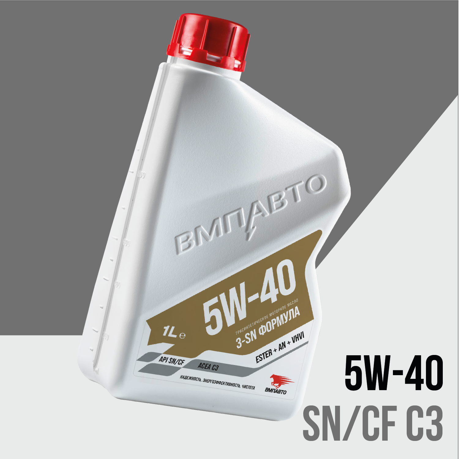 Масло моторное ВМПАВТО 3-SN 5w40 (С3, SN/CF), канистра 1л