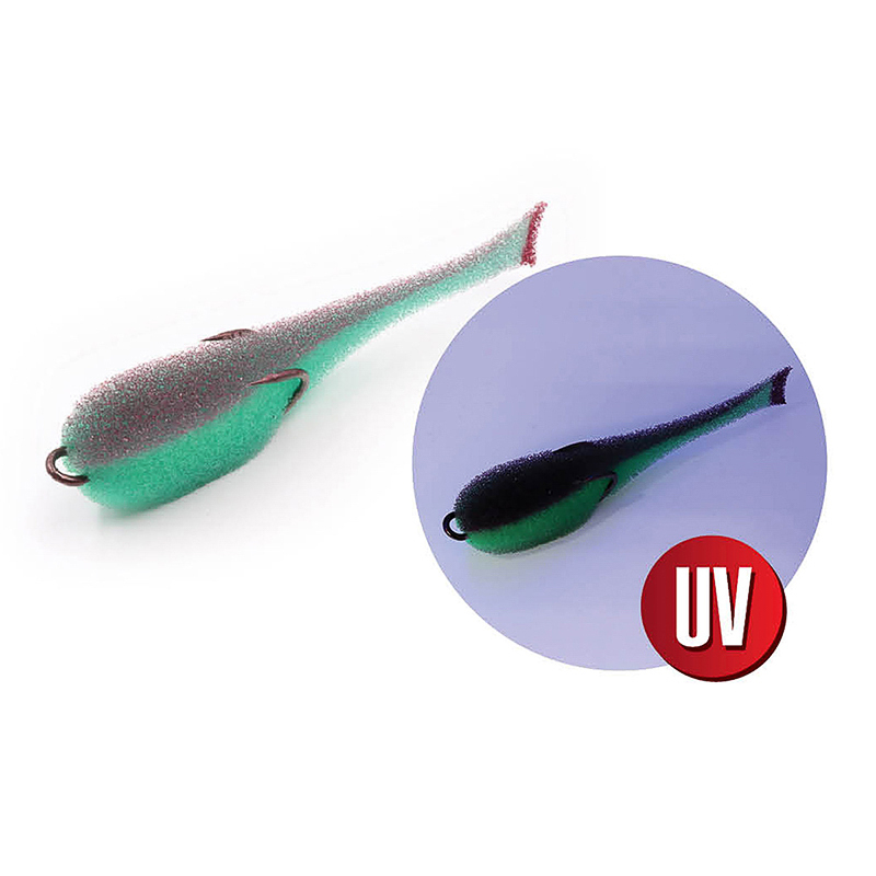Поролоновая рыбка YAMAN на двойнике, р. 95 мм, цвет 13 (5 шт.)