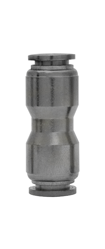 Фитинг соединитель металлический прямой d6 мм/150 БАК90346