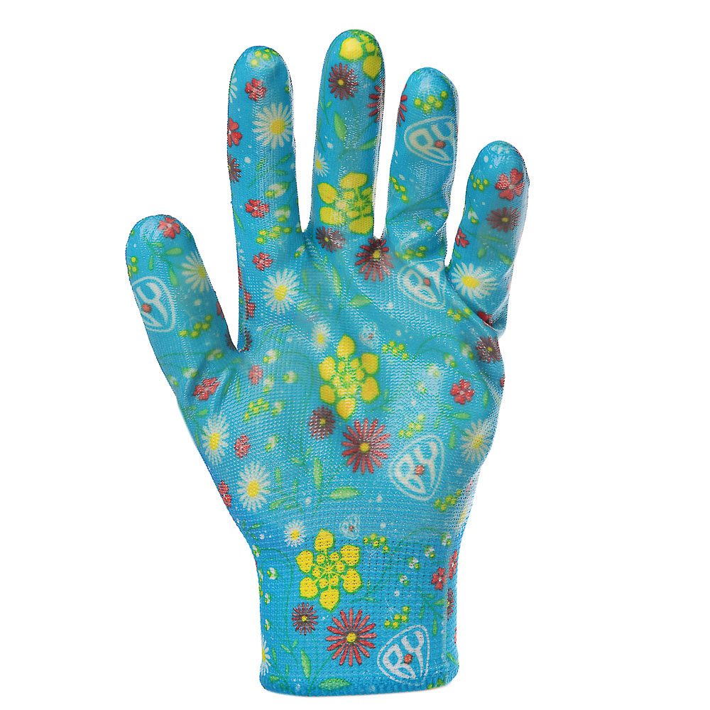 Перчатки садовые с нитриловым покрытием (L) голубые ТМ Nord YADA