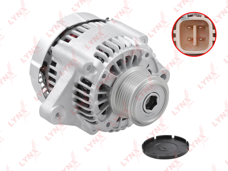 EA-1458 Генератор (80 A, 7PK, с муфтой свободного хода) LYNXauto