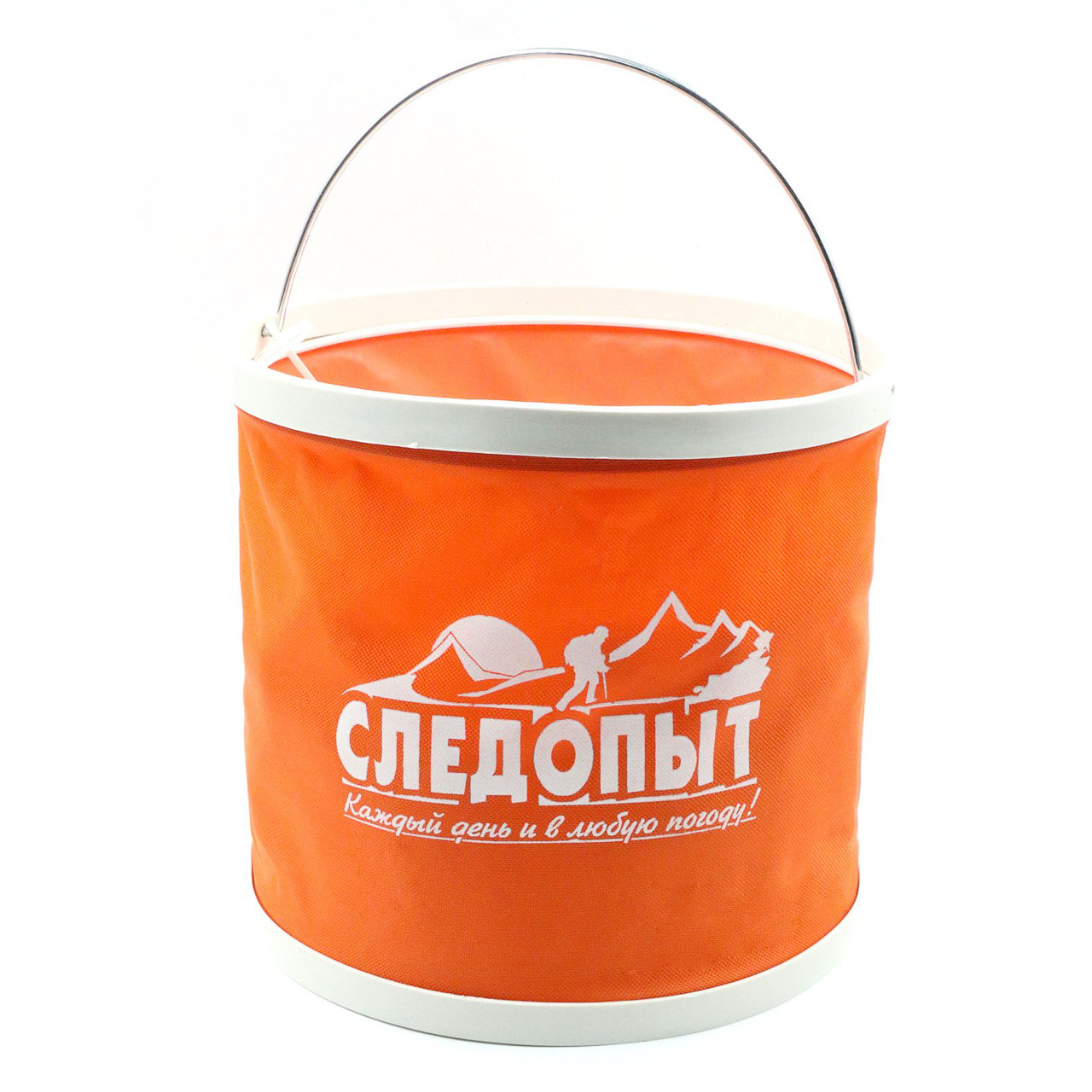Ведро складное "СЛЕДОПЫТ", 11 л, оранж., без чехла/40/50/