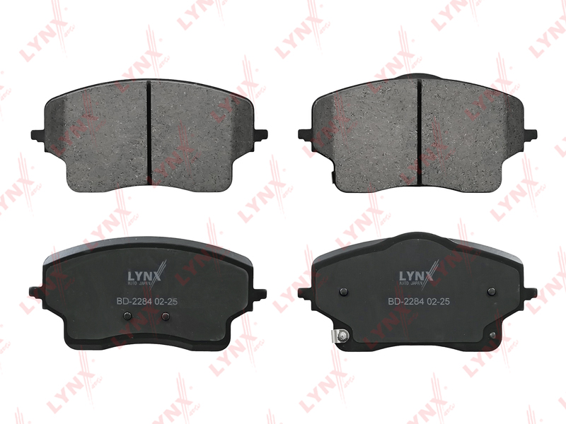 BD-2284 Колодки тормозные дисковые LYNXauto