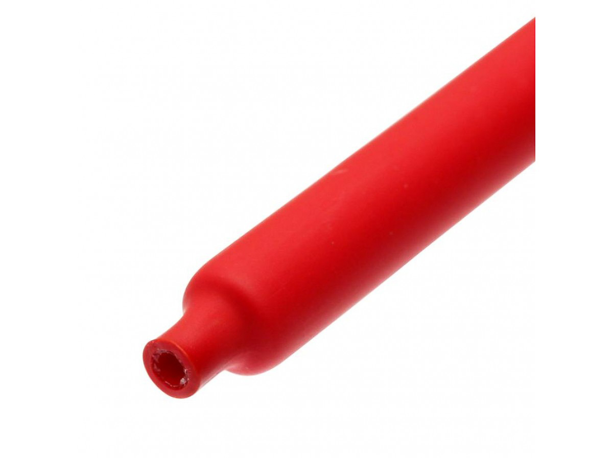 Трубка термоусадочная двустенная 3:1 с клеем  9,5/3,16 длина 1м красная