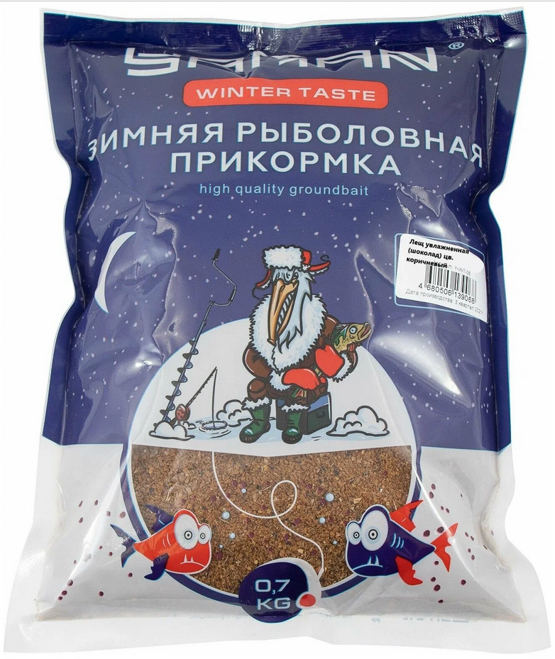Прикормка Yaman Winter Taste Лещ зимняя (бисквит), цв. чёрный, 700 г/20/