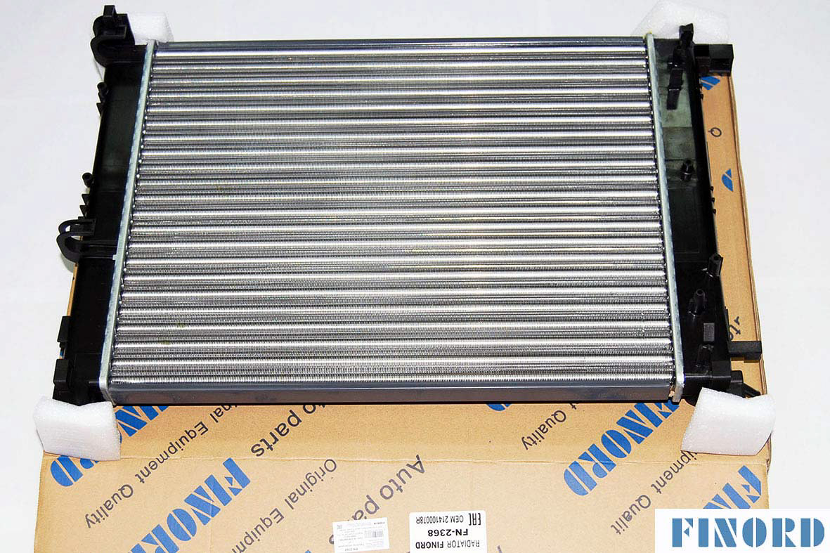Радиатор охлаждения FINORD №FN-2368 (214100078R) для а/м RENAULT LOGAN II AC (12-), LADA VES