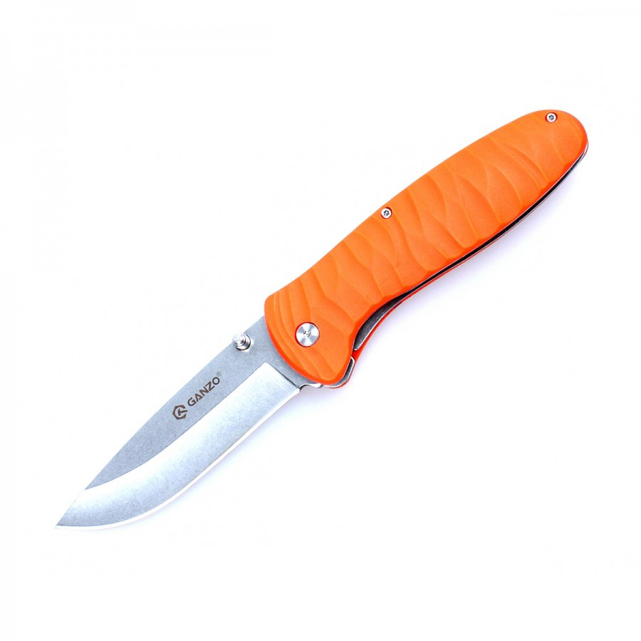 Нож складной "Firebird by Ganzo" с клипсой, дл.клинка 75 мм, сталь 440С, цв. оранжевый