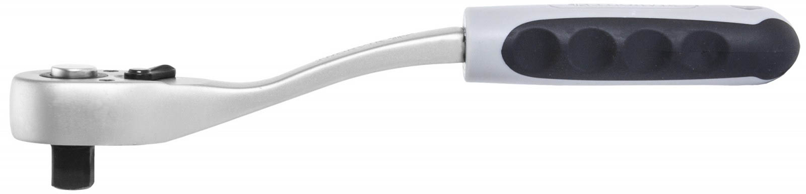 S1R272 Трещоточная рукоятка изогнутой формы 1/4"DR, 72 зубца