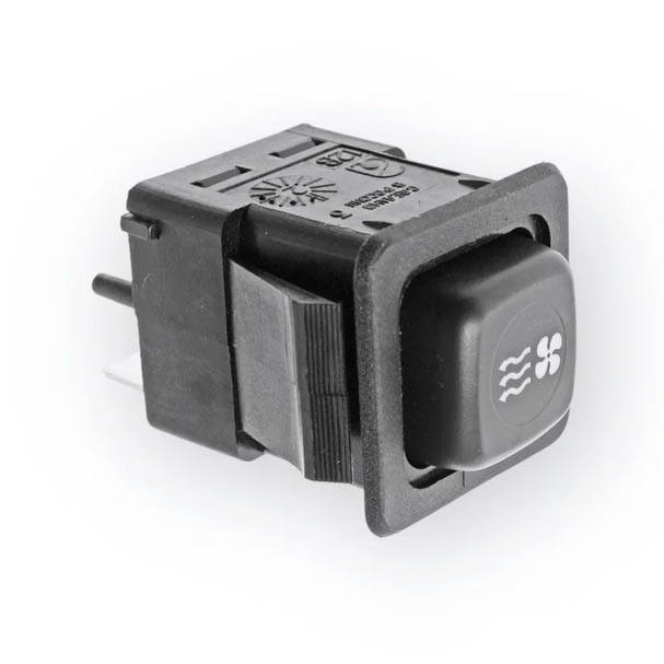 Выключатель кнопка ГАЗ, УАЗ вентилятора отопителя АВАР