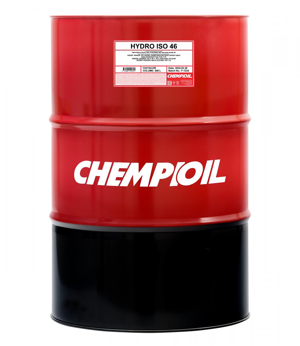 CH2102-DR-E Hydro ISO 46, 208л (мин. гидравл. масло) CHEMPIOIL