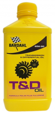 Масло трансмисионное 80W90 GL4/5 T&D OIL 1L (синт. трансм. масло) BARDAHL