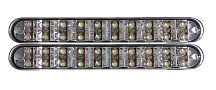 Дневные ходовые огни, цвет БЕЛЫЙ (LED:0.2Wx8 шт) 12V, 6500-7000K