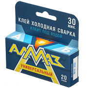 Клей эпоксидный компаунд "Алмаз 2К" Универсал 20г.
Кор., Бл.