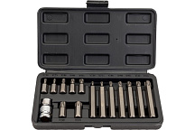 Набор бит TORX (звездочки) Т20-Т55 15 предметов Сервис Ключ (76445)
